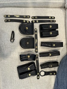 Duty Gear For Police Or Security Basketweave With Brass Snap