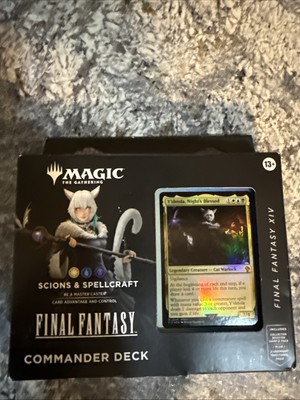 Magic The Gathering Final Fantasy XIV Commander Deck Scions & Spellcraft IN HAND