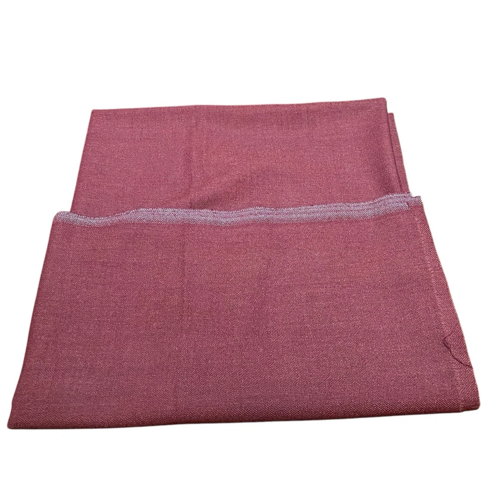 VTG Maroon Wool/ Wool Blend Fabric Remnant Piece 60in X 74in - Image 4 of 4