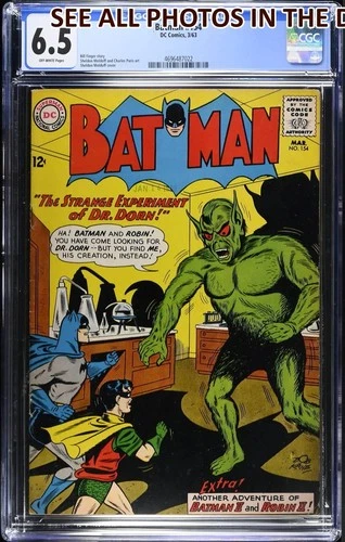 Batman #154 DC Comics CGC 6.5 Graded MARCH 1963 (HG)
