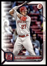 Mike Trout 2022 Bowman #32 Los Angeles Angels FREE SHIPPING AutographDen