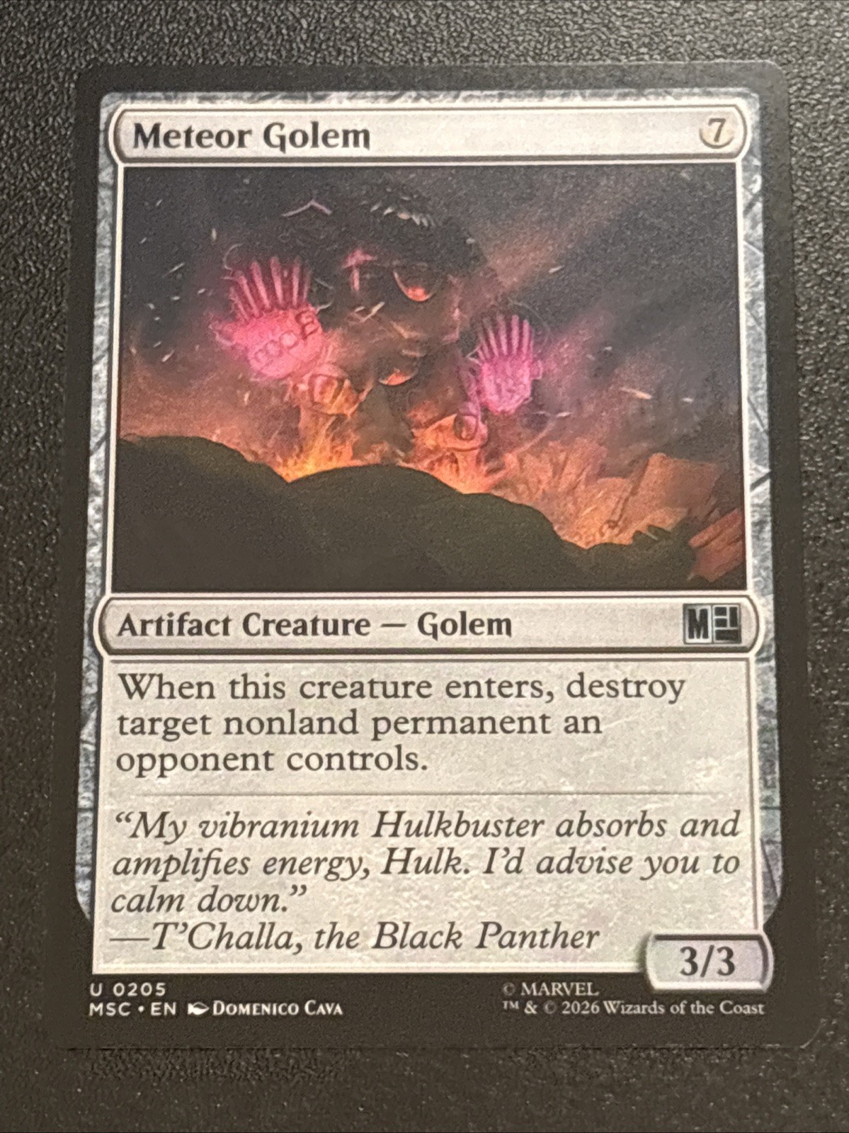 MTG Commander: Marvel Super Heroes Meteor Golem 0205