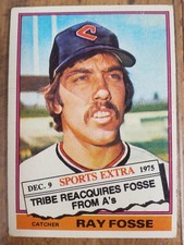 1976 Topps Ray Fosse #554T Cleveland Indians