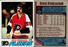 1977-78 Topps Hockey Card #26 Orest Kindrachuk Philadelphia Flyers