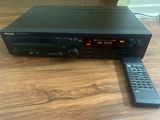 TASCAM CD RW750 Black CD Recorder Deck w/ Headphone Jack Optical TOSLINK