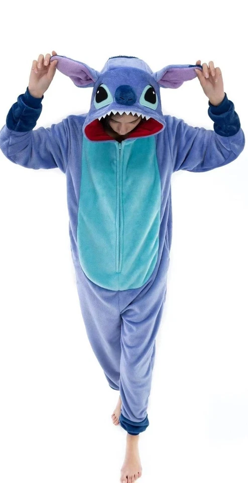 Nuevo En Bolsa Disfraz Stich Adulto Pequeño Halloween Vestir Fiesta Juegos con disfraces Foto 2 de 3