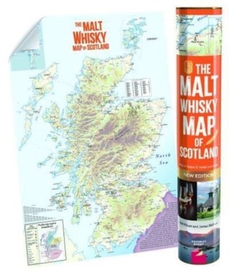 MALT WHISKY MAP OF SCOTLAND ROLLED & TUB by WILSON, NEIL Boxset Self Help