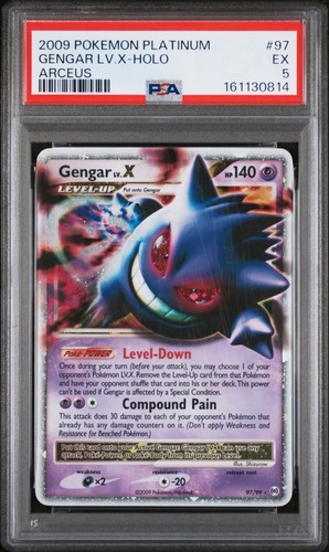 Gengar LV.X graded PSA 5 for sale on eBay