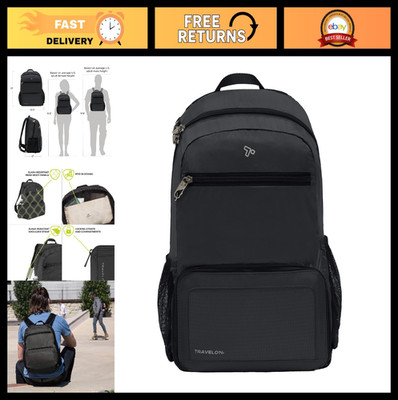 Anti-Theft Packable Backpack for Travel, Lightweight, Water-Resistant, Secure De