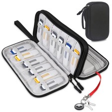 Lacdo USB Flash Drive Case Thumb Drive Holder Case Organizer Portable Electro...