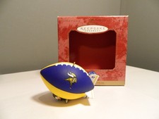 Hallmark Keepsake Ornament Minnesota Vikings Football Blimp 1997 NFL Christmas