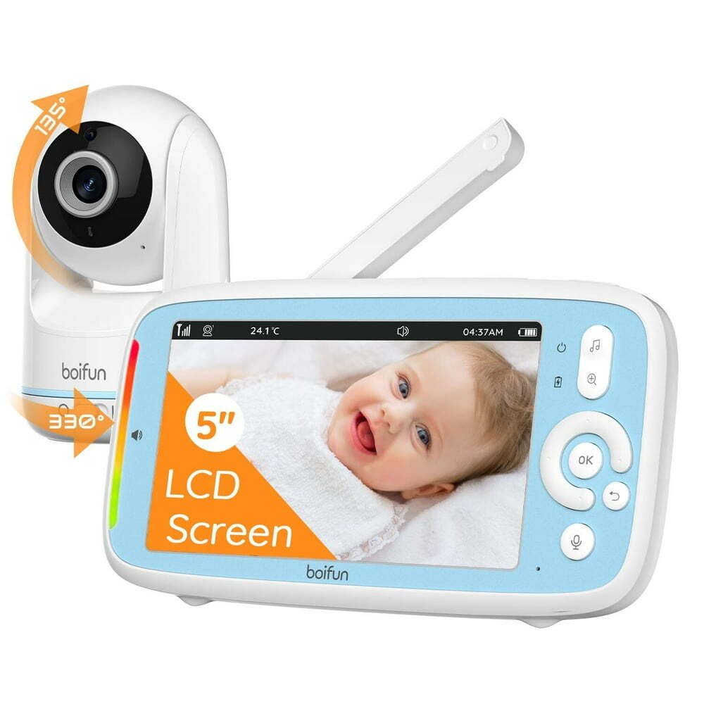 Baby Monitor w/ Camera and Audio No Wifi VOX Mode Night Vision Two-Way Audio-image