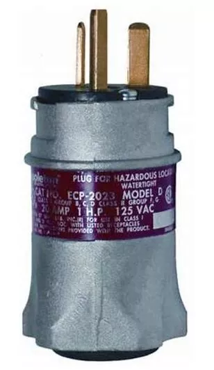 APPLETON ELECTRIC ECP-2023 Plug,20A,2P,3…