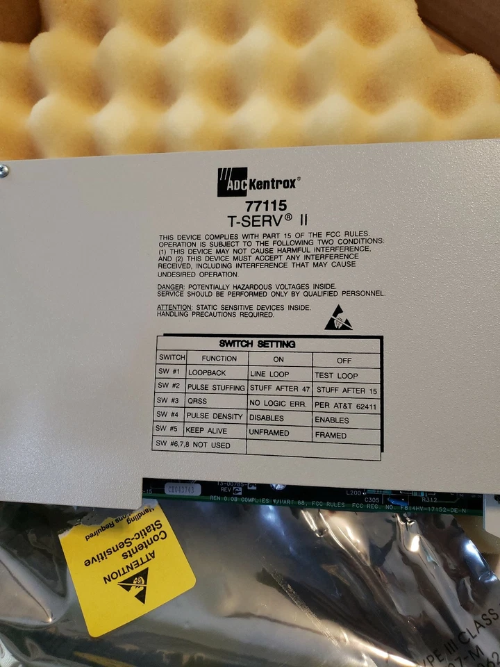 (MB11) ADC Kentrox T-SERV II (77115-L2) CSU/DSU T1 Modem - Image 2 of 4