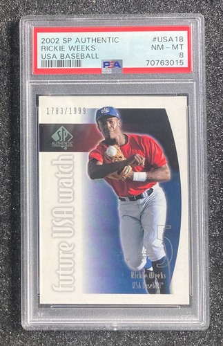 2002 SP Authentic Rickie Weeks #USA18 card