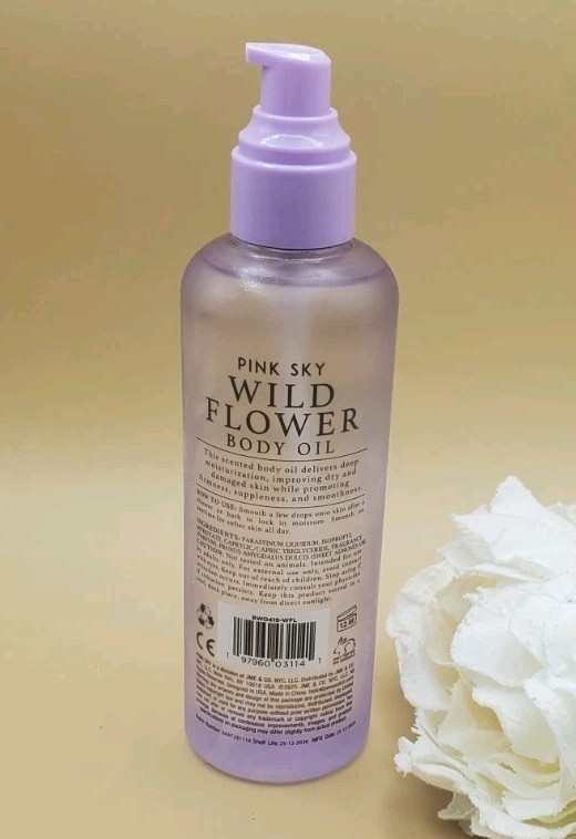Pink Sky Wild Flower Refresh Body Oil 8. 11 fl New READ MISSING LID 