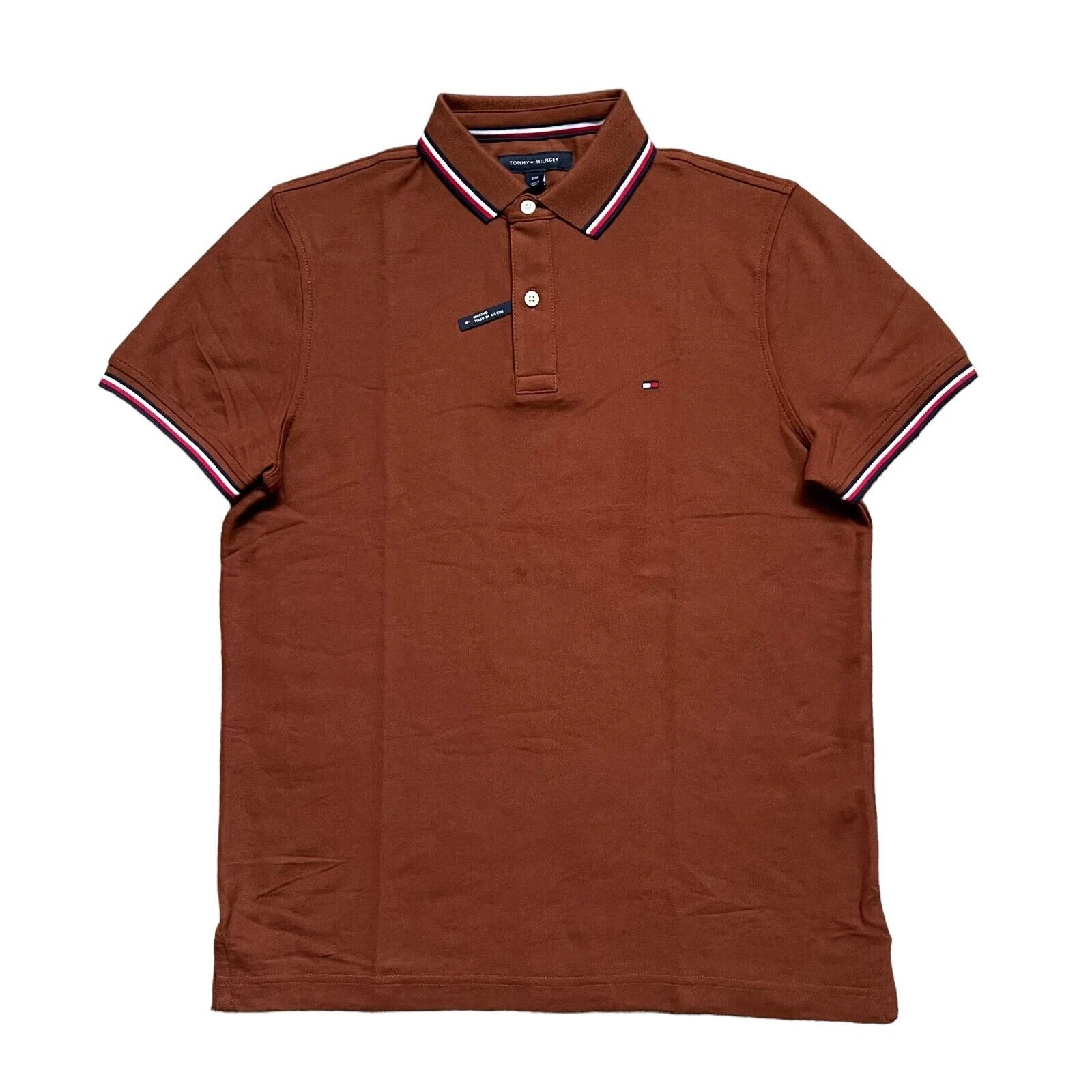 NWT Tommy Hilfiger Men's Regular Fit Wicking Performance Pique Solid Polo Shirt