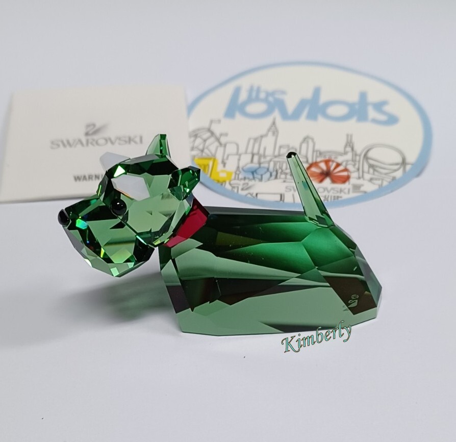 Swarovski Scottie Dog Lovlots Green Crystal Authentic NEW 1089199