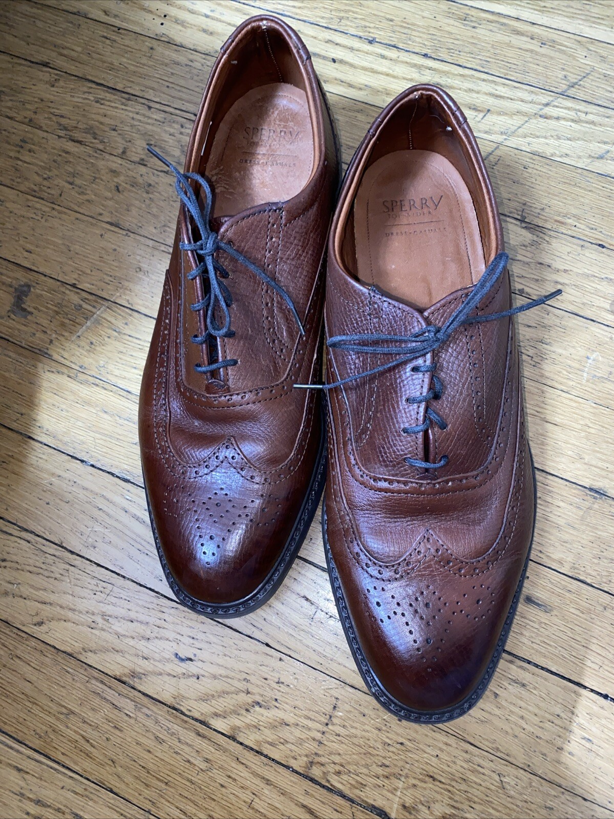 SAOLA Abito uomo Sperry Top Sider casual a coda di rondine Oxford marrone us intime ottimeioni condiz tag