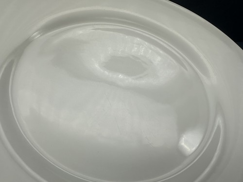 Crate & Barrel ALL WHITE Porcelain 11 1/8" DINNER PLATES Sri Lanka SET OF 4 - Picture 14 of 14