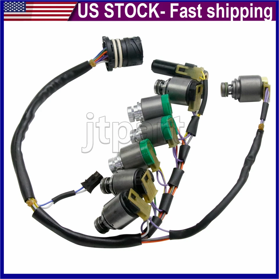OEM 5HP19 Transmission Solenoids Kit w/ Harness & Sensor For BMW Prosche Audi - Image 4 of 4