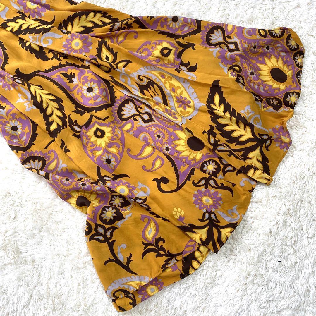 GUCCI Dress 100% Silk Floral Print Maxi Length Lo… - image 7