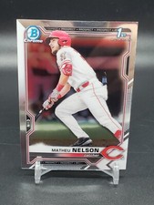 2021 Bowman Draft Chrome Base #BDC-103 Matheu Nelson - Cincinnati Reds