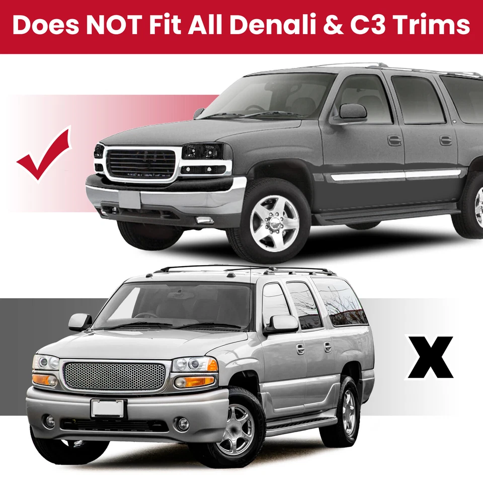 Headlights + Bumper Lamps For GMC Sierra 1500 2500HD 99-07 Yukon XL 2000-2006 Foto 2 de 4