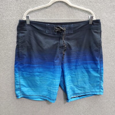 Skylark Men Swimwear 36 Blue Ombre Board Shorts Pockets