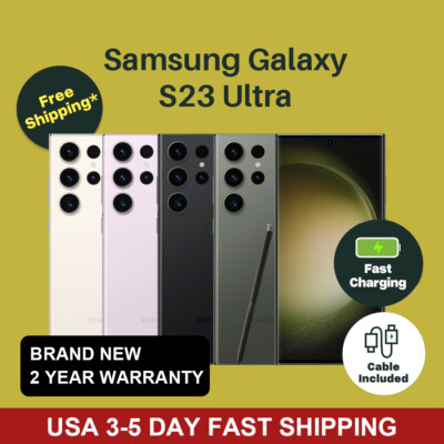 New Samsung Galaxy S23 Ultra 5G SM-S918U 512GB/256G UNLOCKED【IN STOCK Fast Ship