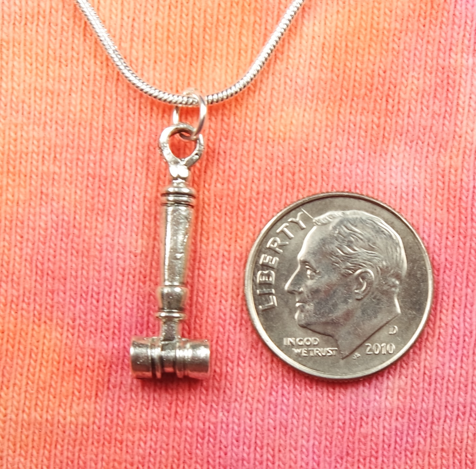 3D Gavel Necklace, Judge Court Law School Student Charm Pendant Gift eBay