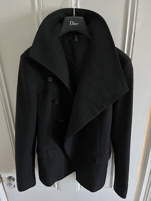 Rare AW09 DIOR HOMME ASYMMETRICAL COLLARED BLAZER EU46, Slimane