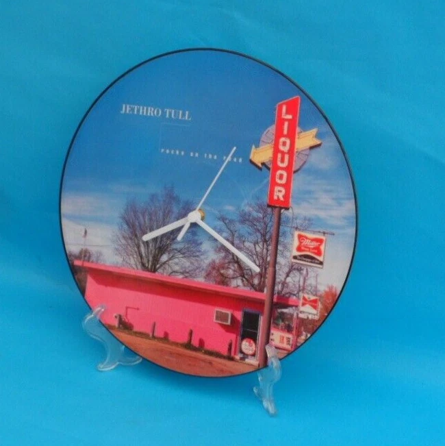 JETHRO TULL WALL CLOCK Vinyl Record Upcycled Original Picture Disc  12P154 12" - Image 4 of 4