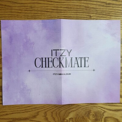 Ryujin Official Mini Folding Poster Itzy Checkmate Genuine Kpop | eBay