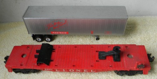 Lionel Flat Car ToFC ~ FRISCO ~ Piggyback Service - Rd#6801 - O 27 - Picture 6 of 7