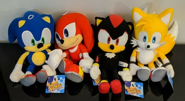 Sonic the Hedgehog Set of 4 Plush Shadow Knuckles Tails NEW Toy Factory Licensed | eBay