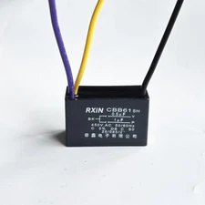 CBB61 motor fan start capacitor 3 wire, 0.5uf+1uf，450V   ± 5% 85 degree