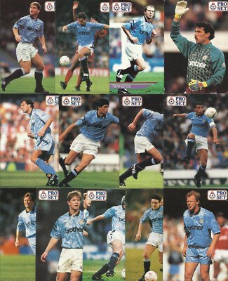 Proset Pro Set 1991/92 Manchester City x 13 Komplettsatz