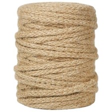 100Ft 5mm Heavy Duty Jute Twine Rope for DIY Crafts Projects Gift Wrapping