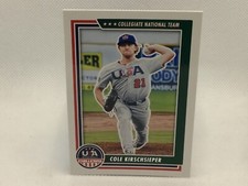 2022 Panini USA Stars & Stripes Cole Kirschsieper #46 Collegiate ￼National RC