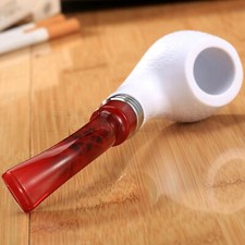 Útil pipa de cigarros de tabaco Enchase de espuma de mar para regalo de padre