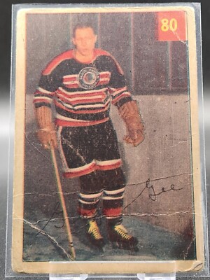 1954-55 Parkhurst #80 George Gee - Chicago Blackhawks