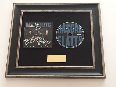 PERSÖNLICH SIGNED/AUTOGRAPHIERT RASCAL FLATTS - BACK TO US GERAHMTE CD PRÄSENTATION