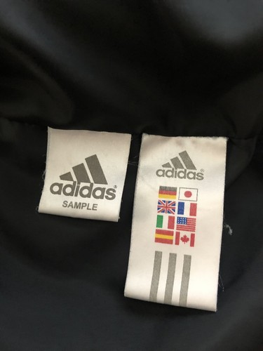 ADIDAS Sample VTG LA Galaxy Soccer players Coach Bench Sideline parka Jacket M - Picture 10 of 11
