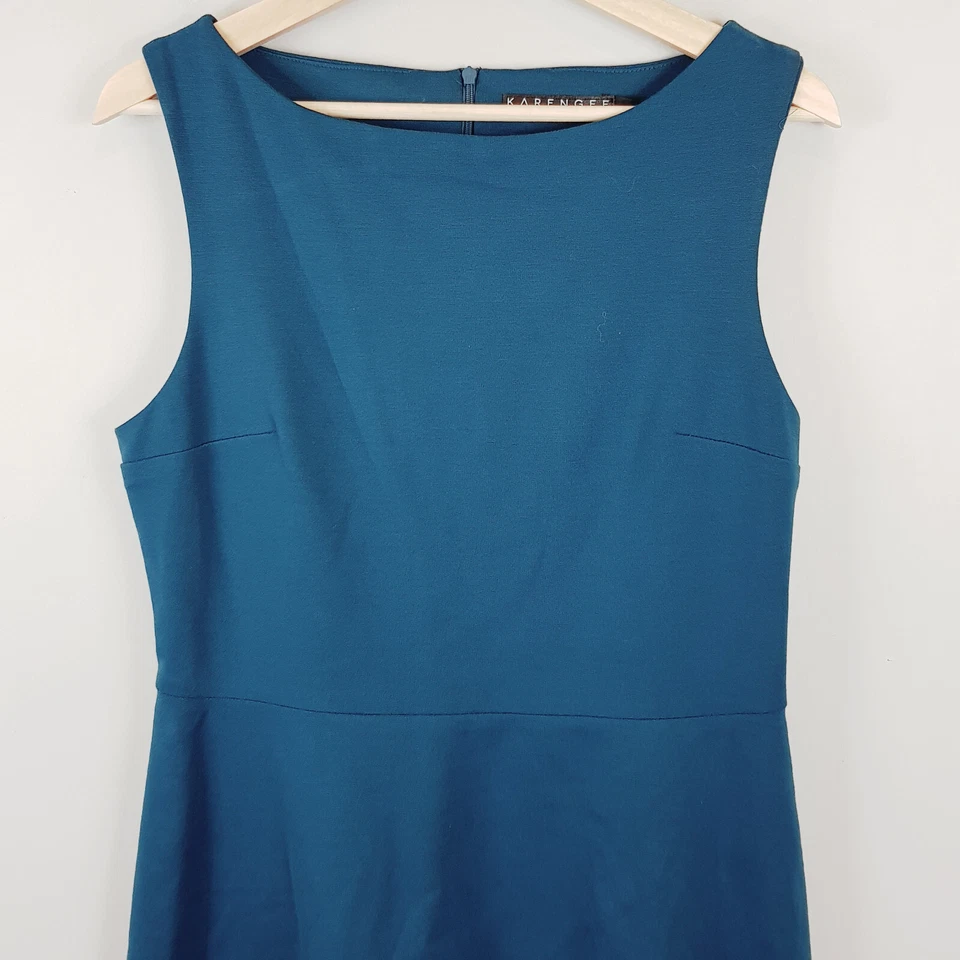 KARENGEE / KAREN GEE  Womens Size L or 14 Teal Green Dress - As new - image 2 of 4