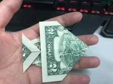 A Fish Money Origami - made from a Two Dollar Bill (LOVELY GIFT)