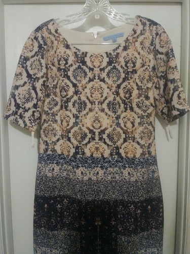 Antonio Melani: Women's Multi Color Blush Print Half Sleeve Sheath Dress SZ 2 - Picture 2 of 11