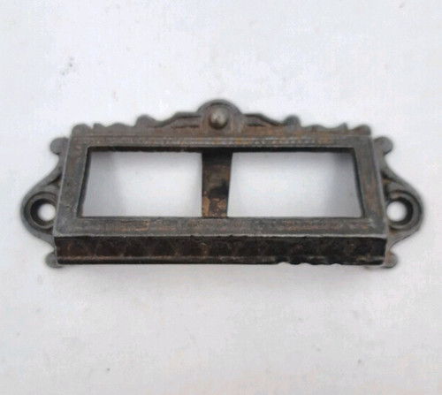 Antique/Vintage Bin Pull Apothecary Drawer Pull Handle Cast Iron Hardware - Picture 1 of 8