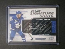 2019-2020 UD Engrained Rookie Signature Shots 89/249 Rasmus Sandin #RSS-SA
