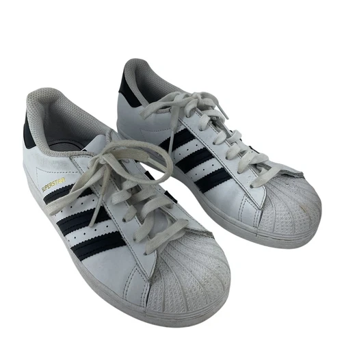 Sneakers Adidas Superstar basse bambino unisex bianco nero taglia 2 usate